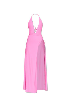 Vestido con espalda descubierta