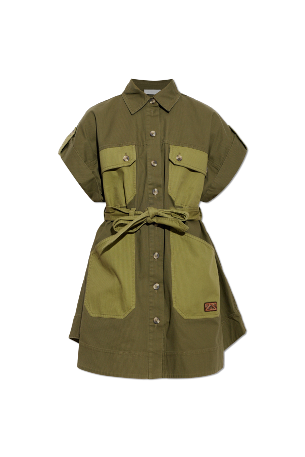 Cotton jacket with belt od Zimmermann