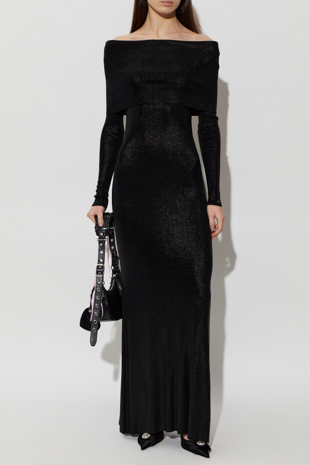 Balenciaga Vestido con acabado brillante