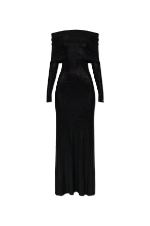 Dress with a shimmering finish