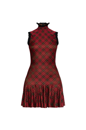 Sukienka ze wzorem w kratę