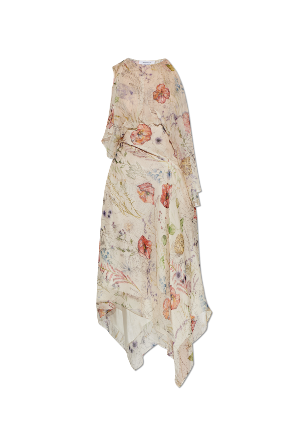 Alexander McQueen Silk dress with floral motif