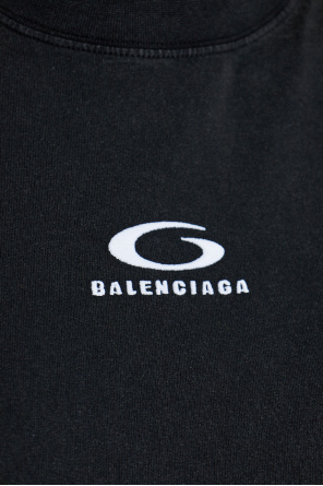 Balenciaga Camiseta de materiales combinados