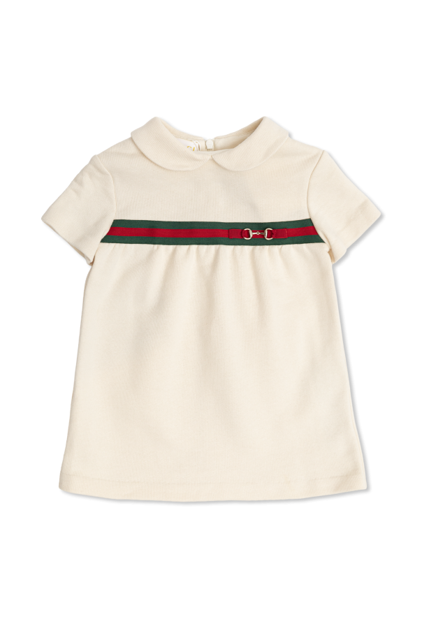 Cotton dress with collar od Gucci Kids