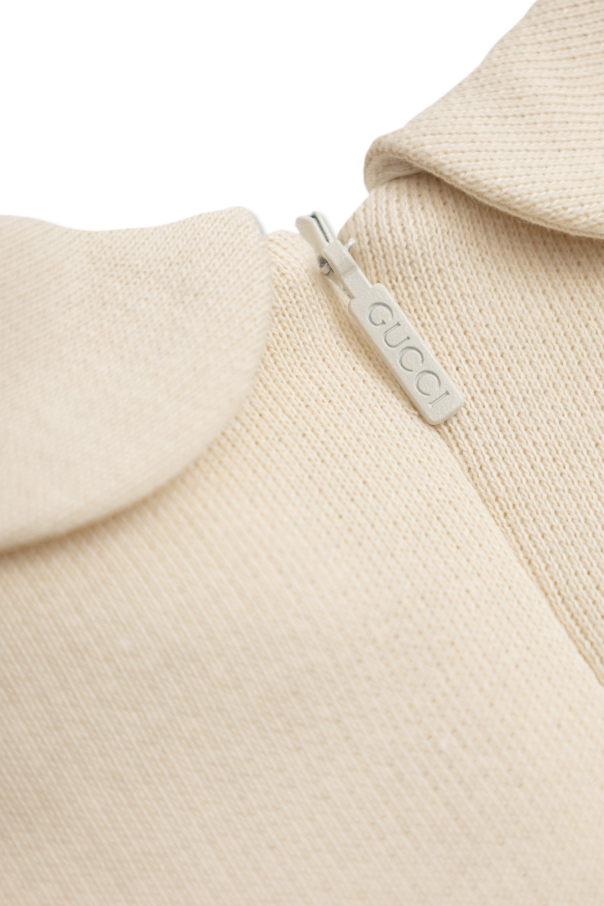 Gucci Kids Cotton dress with collar