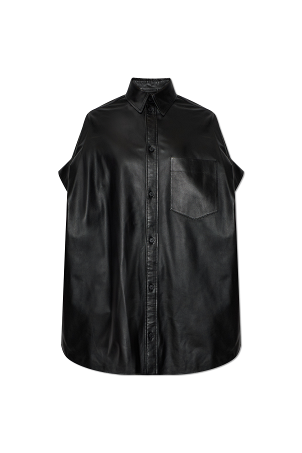 Leather shirt od Balenciaga