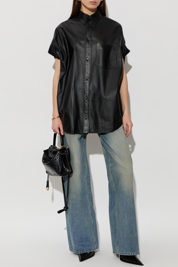 Balenciaga Leather shirt