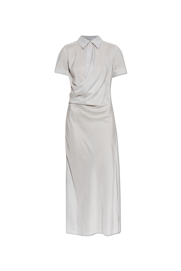 Silk dress with draping od Alexander McQueen