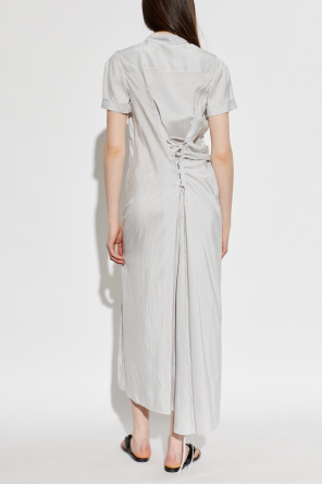 Alexander McQueen Silk dress with draping