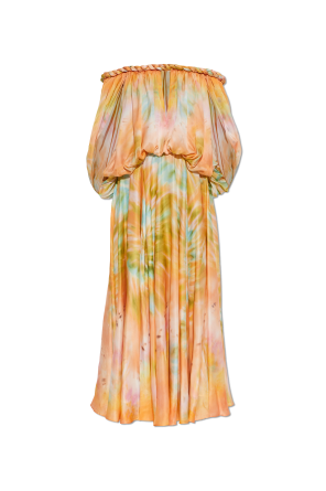 Silk dress with spaghetti straps