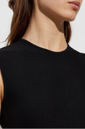 Alexander McQueen Asymmetrical dress with lace trim