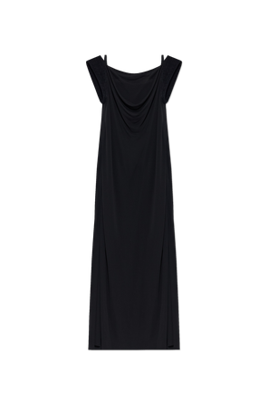 Langes Kleid mit Schlitz