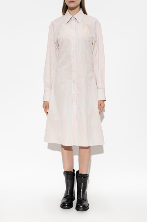 Alexander McQueen Rochie din bumbac cu buzunare