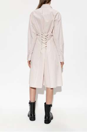 Alexander McQueen Rochie din bumbac cu buzunare