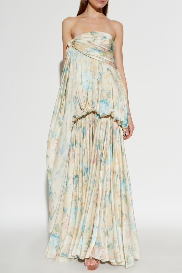 Zimmermann Vestido de seda con motivo floral