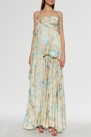 Zimmermann Vestido de seda con motivo floral
