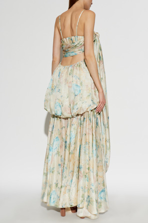 Zimmermann Vestido de seda con motivo floral