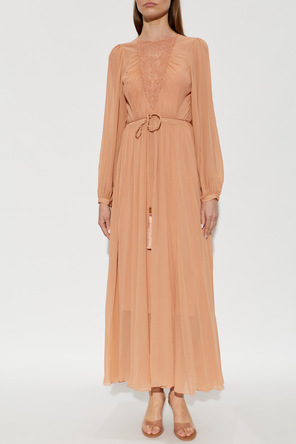 Zimmermann Vestido com detalhe em renda no decote