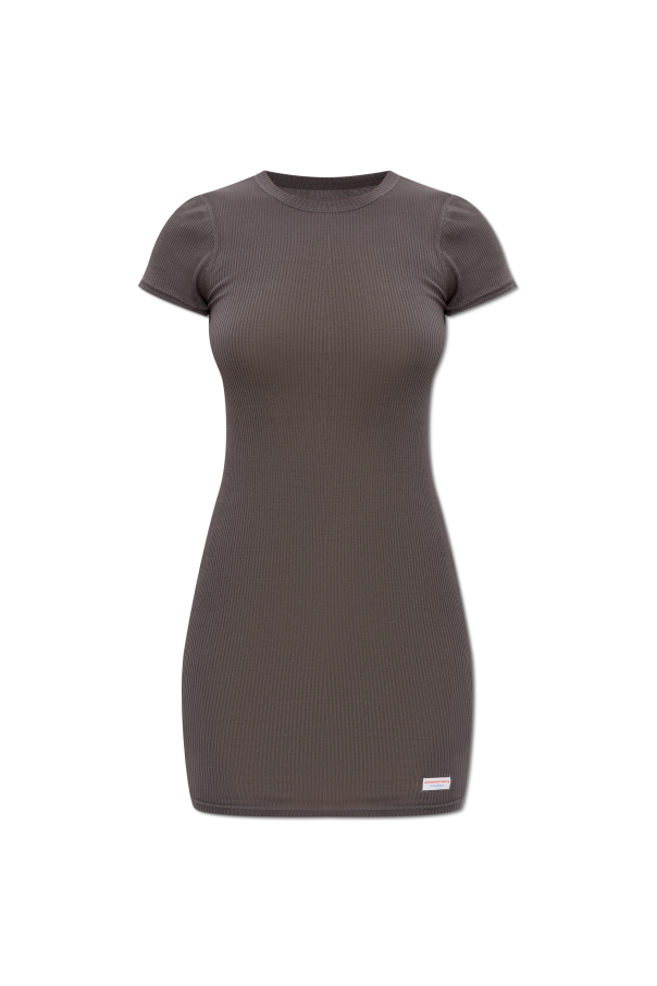 Ribbed slip dress with short sleeves od Alexander Wang