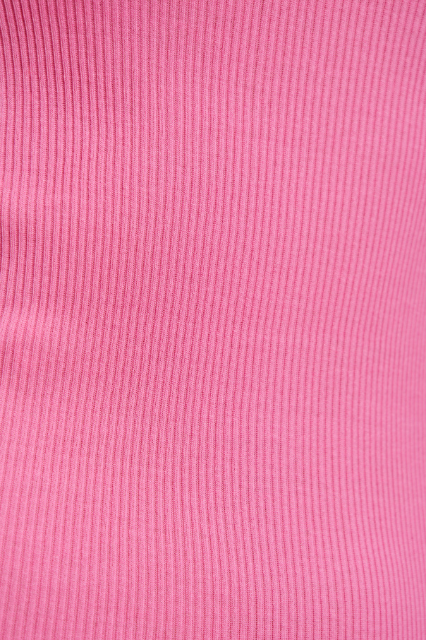 Alexander Wang Ribbed slip dress with short sleeves