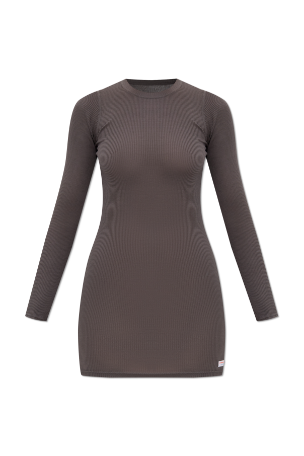 Ribbed slip dress with long sleeves od Alexander Wang