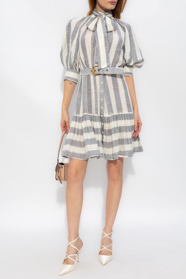 Zimmermann Striped turtleneck dress