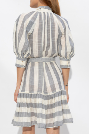 Zimmermann Striped turtleneck dress