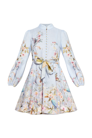 Dress with floral motif