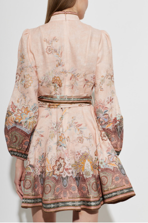 Zimmermann Linen dress with floral motif