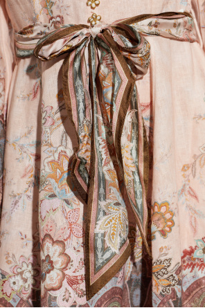 Zimmermann Linen dress with floral motif