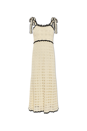 Vestido de ganchillo de tirantes