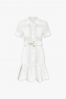 Zimmermann WHITE Belted linen dress