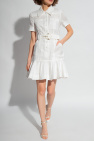 Zimmermann WHITE Belted linen dress