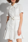 Zimmermann WHITE Belted linen dress