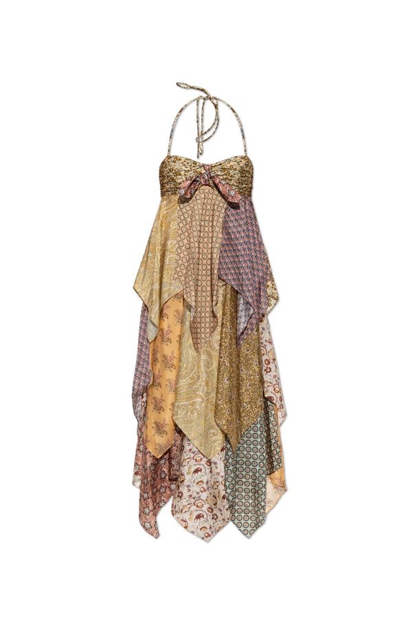Silk dress with tie fastening od Zimmermann