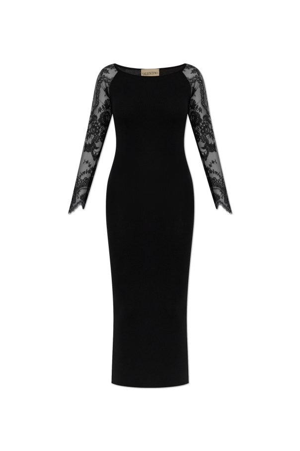 Pencil dress with lace sleeves od Valentino Garavani