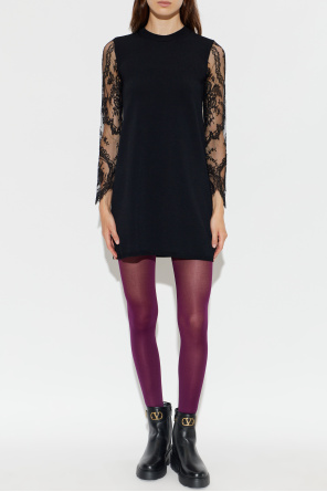Valentino Garavani Kleid mit Spitzenärmeln