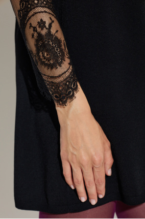 Valentino Garavani Kleid mit Spitzenärmeln