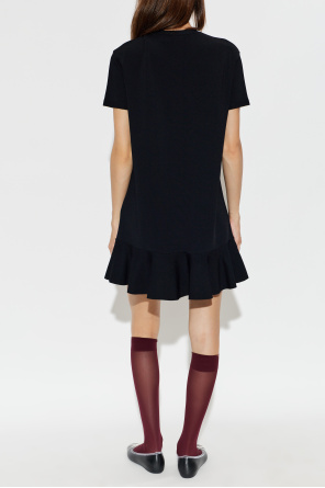 Valentino Garavani Kleid mit Samtapplikationen
