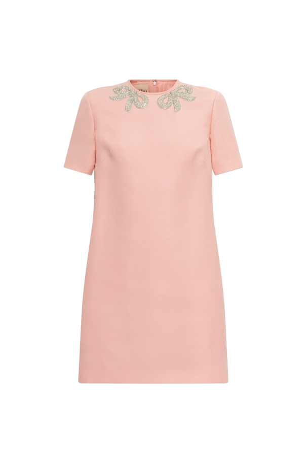 Dress with shimmering embellishments at the neckline od Valentino Garavani