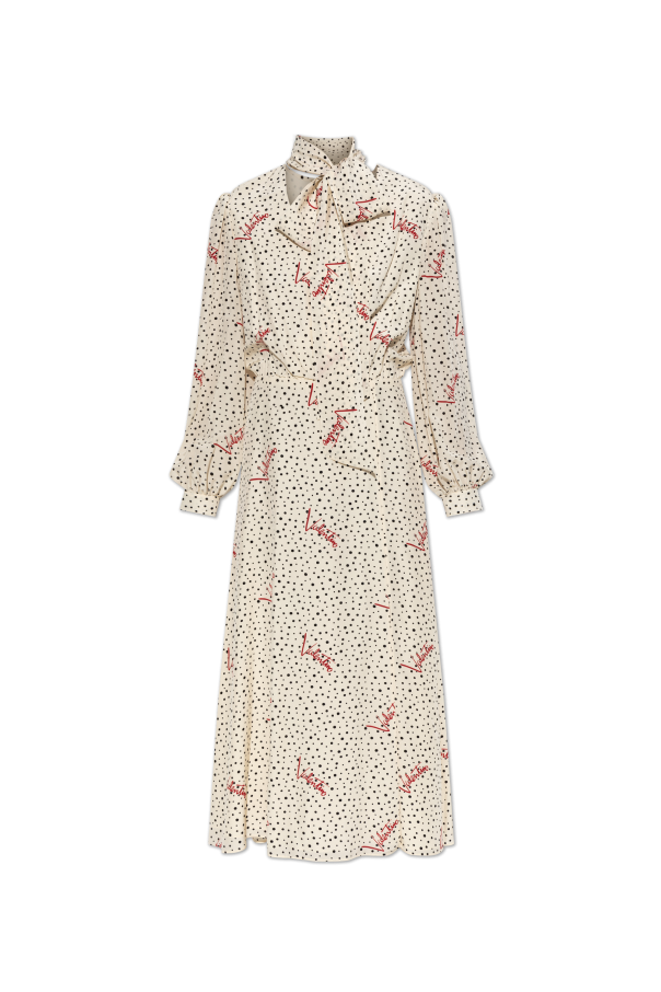Silk dress with polka dot pattern od Valentino Garavani