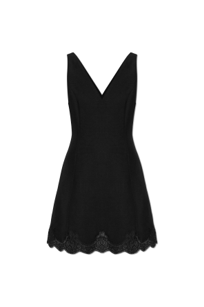 Dress with lace trim