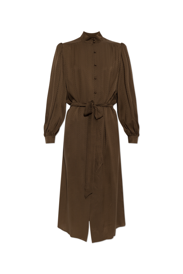 Silk dress with a waist belt od Valentino Garavani