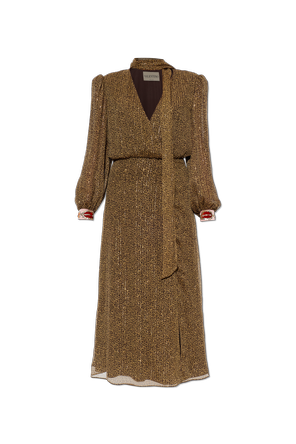 Dress with lurex thread