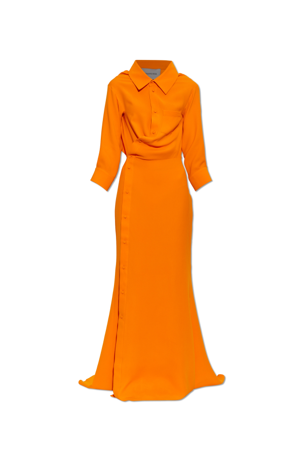 Silk dress with long sleeves od Balenciaga