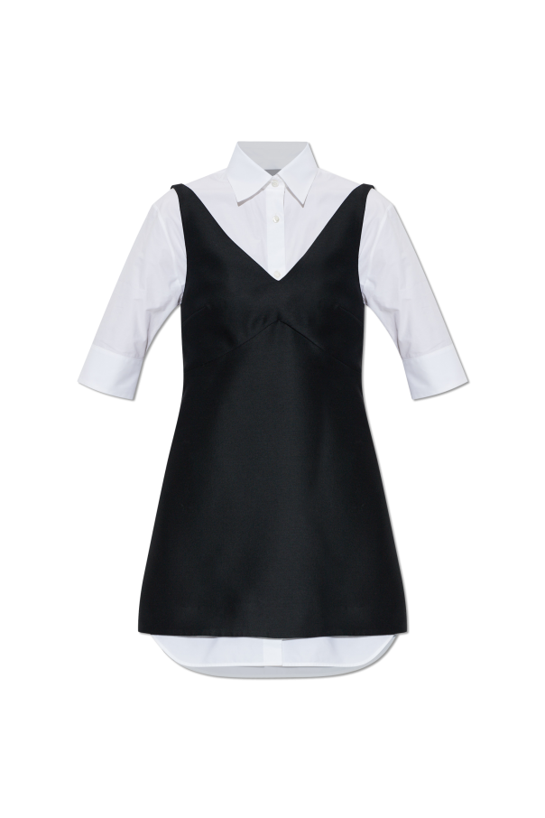 Dress made from combined fabrics od Balenciaga
