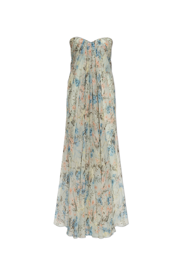 Silk dress with floral motif od Alexander McQueen