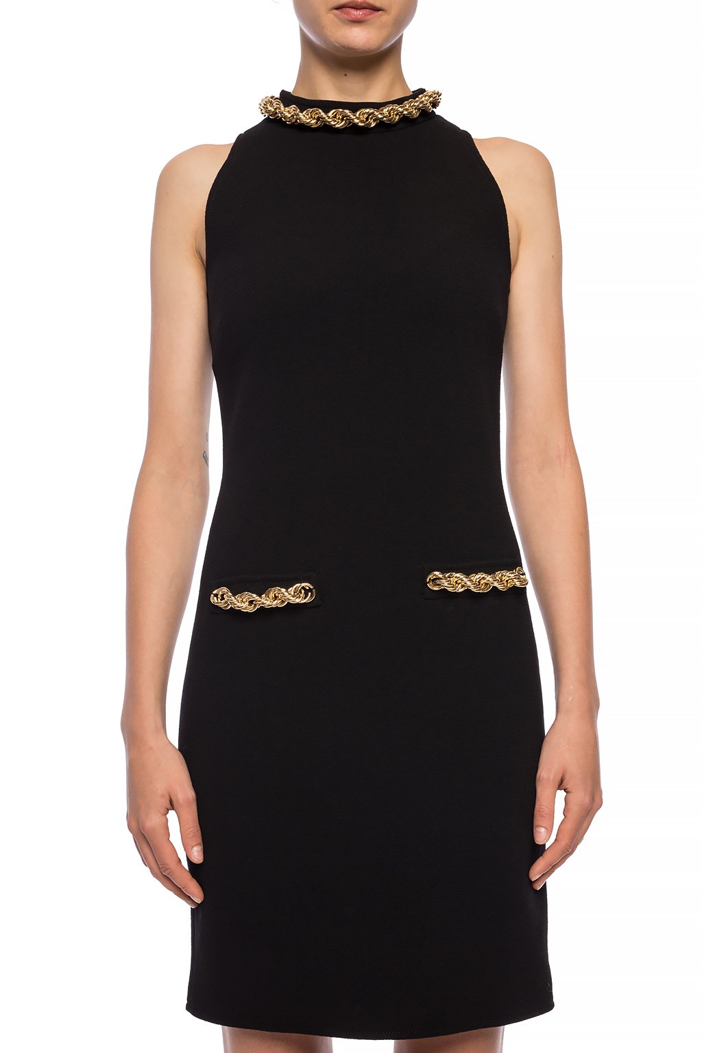 Black Dress with chain Moschino - Vitkac Australia