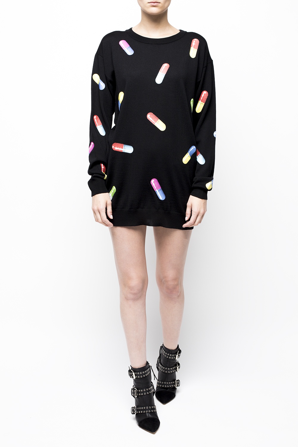 moschino pill dress