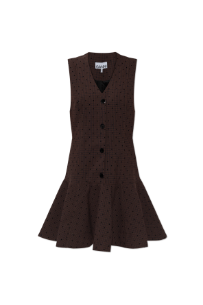 Vestido con estampado de cuadros